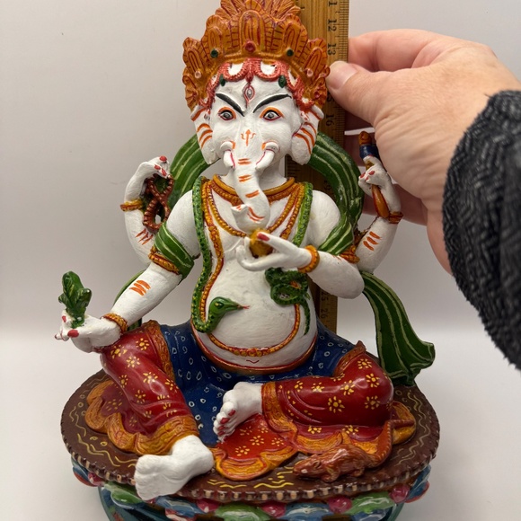 Lord Ganesha Statue, Protector God, 8 Inch, Home Decor, Good Luck, Elephant God. - Picture 10 of 10